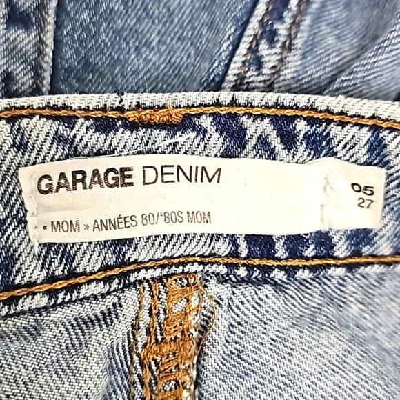 Garage Denim Womens Straight Leg High Rise 4 Pkt Zip & Button Mom Jeans Sz 5/27 - Picture 7 of 10